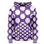 Purple Polkadot Women s Pullover Hoodie