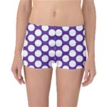 Purple Polkadot Reversible Boyleg Bikini Bottoms