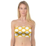 Sunny Yellow Polkadot Bandeau Top