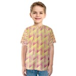 Geometric Pink & Yellow  Kid s Sport Mesh Tee