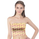 Geometric Pink & Yellow  Tube Top