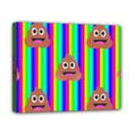 rainbow poo Emoji  Canvas 10  x 8  (Stretched)