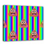 rainbow poo Emoji  Canvas 24  x 20  (Stretched)