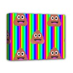 rainbow poo Emoji  Deluxe Canvas 14  x 11  (Stretched)