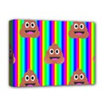 rainbow poo Emoji  Deluxe Canvas 16  x 12  (Stretched) 