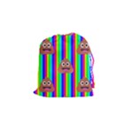 rainbow poo Emoji  Drawstring Pouch (Small)