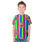 rainbow poo Emoji  Kid s Cotton Tee