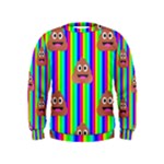 rainbow poo Emoji  Kids  Sweatshirt