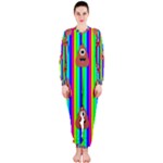 rainbow poo Emoji  OnePiece Jumpsuit (Ladies)