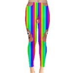 rainbow poo Emoji  Leggings 