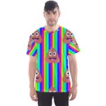 rainbow poo Emoji  Men s Sport Mesh Tee