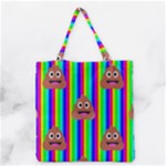 rainbow poo Emoji  Grocery Tote Bag