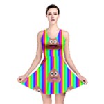 rainbow poo Emoji  Reversible Skater Dress