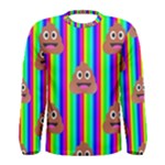 rainbow poo Emoji  Men s Long Sleeve Tee