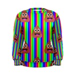 rainbow poo Emoji  Women s Sweatshirt