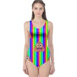 rainbow poo Emoji  One Piece Swimsuit