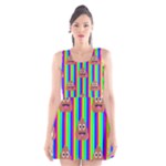 rainbow poo Emoji  Scoop Neck Skater Dress