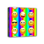 Rainbow emojis Mini Canvas 4  x 4  (Stretched)