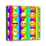 Rainbow emojis Mini Canvas 6  x 6  (Stretched)