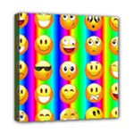 Rainbow emojis Mini Canvas 8  x 8  (Stretched)