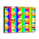 Rainbow emojis Canvas 10  x 8  (Stretched)