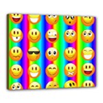 Rainbow emojis Canvas 20  x 16  (Stretched)