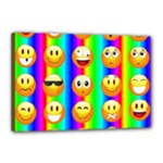 Rainbow emojis Canvas 18  x 12  (Stretched)