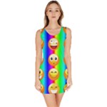 Rainbow emojis Bodycon Dress