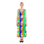 Rainbow emojis Full Print Maxi Dress