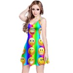 Rainbow emojis Reversible Sleeveless Dress