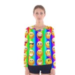 Rainbow emojis Women s Long Sleeve Tee