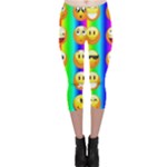 Rainbow emojis Capri Leggings 