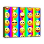 Rainbow emojis Canvas 14  x 11  (Stretched)