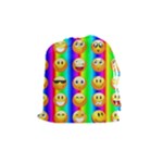 Rainbow emojis Drawstring Pouch (Medium)