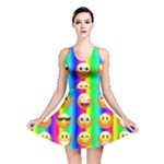 Rainbow emojis Reversible Skater Dress