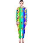 Rainbow emojis Hooded Jumpsuit (Ladies)