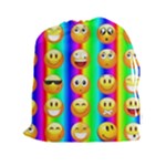 Rainbow emojis Drawstring Pouch (XXL)