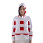 Donald Trump flag Hooded Wind Breaker (Women)