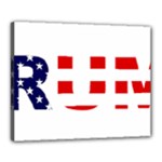 Donald Trump flag Canvas 20  x 16  (Stretched)