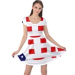 Donald Trump flag Cap Sleeve Dress