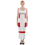 Donald Trump flag Fitted Maxi Dress