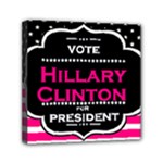 pink Hillary Clinton Mini Canvas 6  x 6  (Stretched)