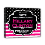 pink Hillary Clinton Canvas 10  x 8  (Stretched)