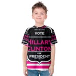 pink Hillary Clinton Kid s Cotton Tee