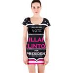 pink Hillary Clinton Short Sleeve Bodycon Dress