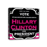 pink Hillary Clinton Mini Canvas 4  x 4  (Stretched)