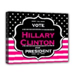 pink Hillary Clinton Deluxe Canvas 20  x 16  (Stretched)