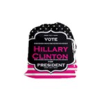 pink Hillary Clinton Drawstring Pouch (Medium)