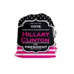 pink Hillary Clinton Drawstring Pouch (Large)