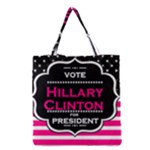 pink Hillary Clinton Grocery Tote Bag